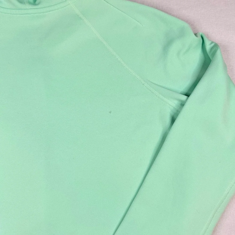 Nike Therma-FIT Full Zip Hoodie Mint Green Neon Yellow Women Medium 0360